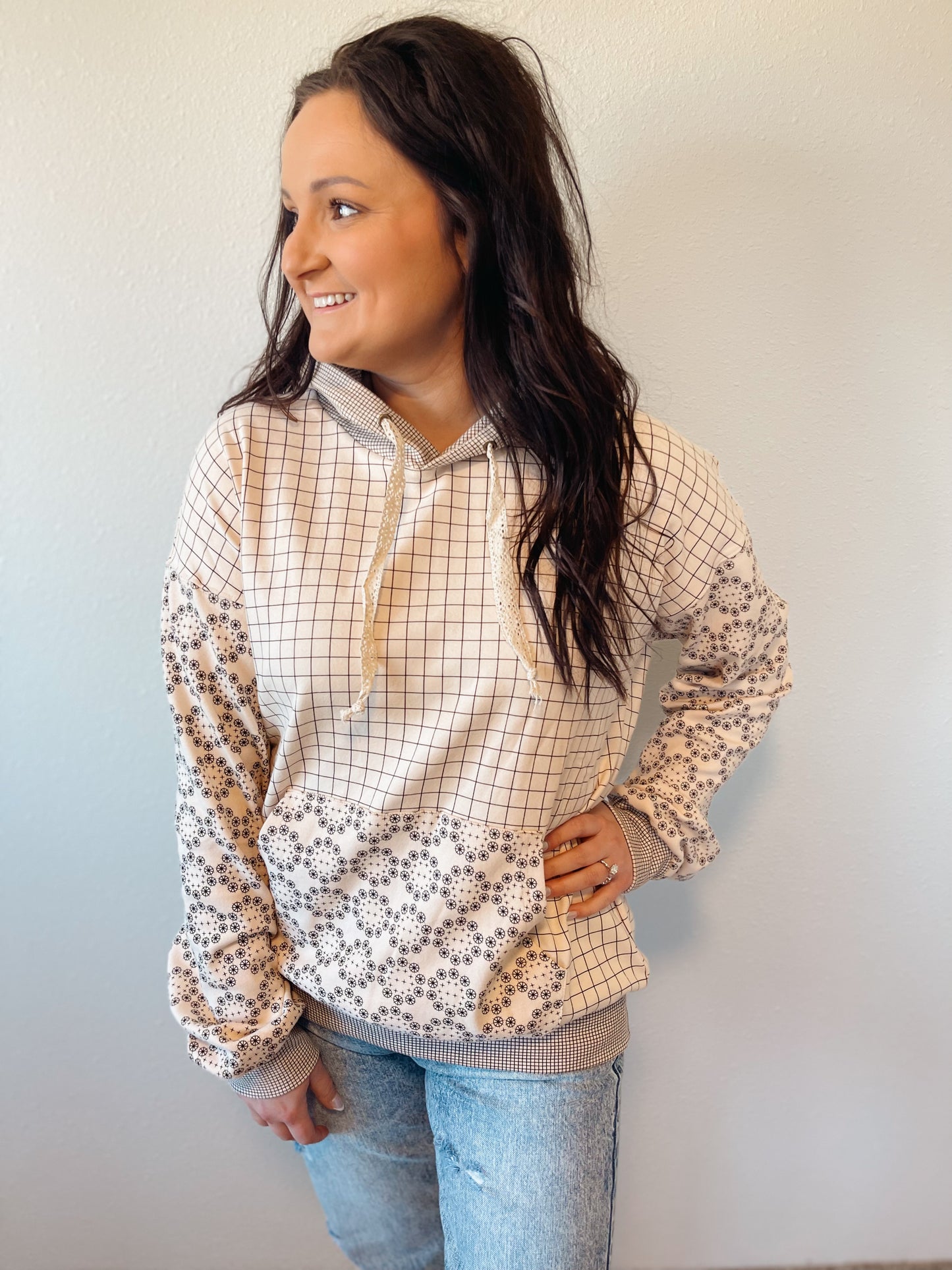 Checkered University Hoodie