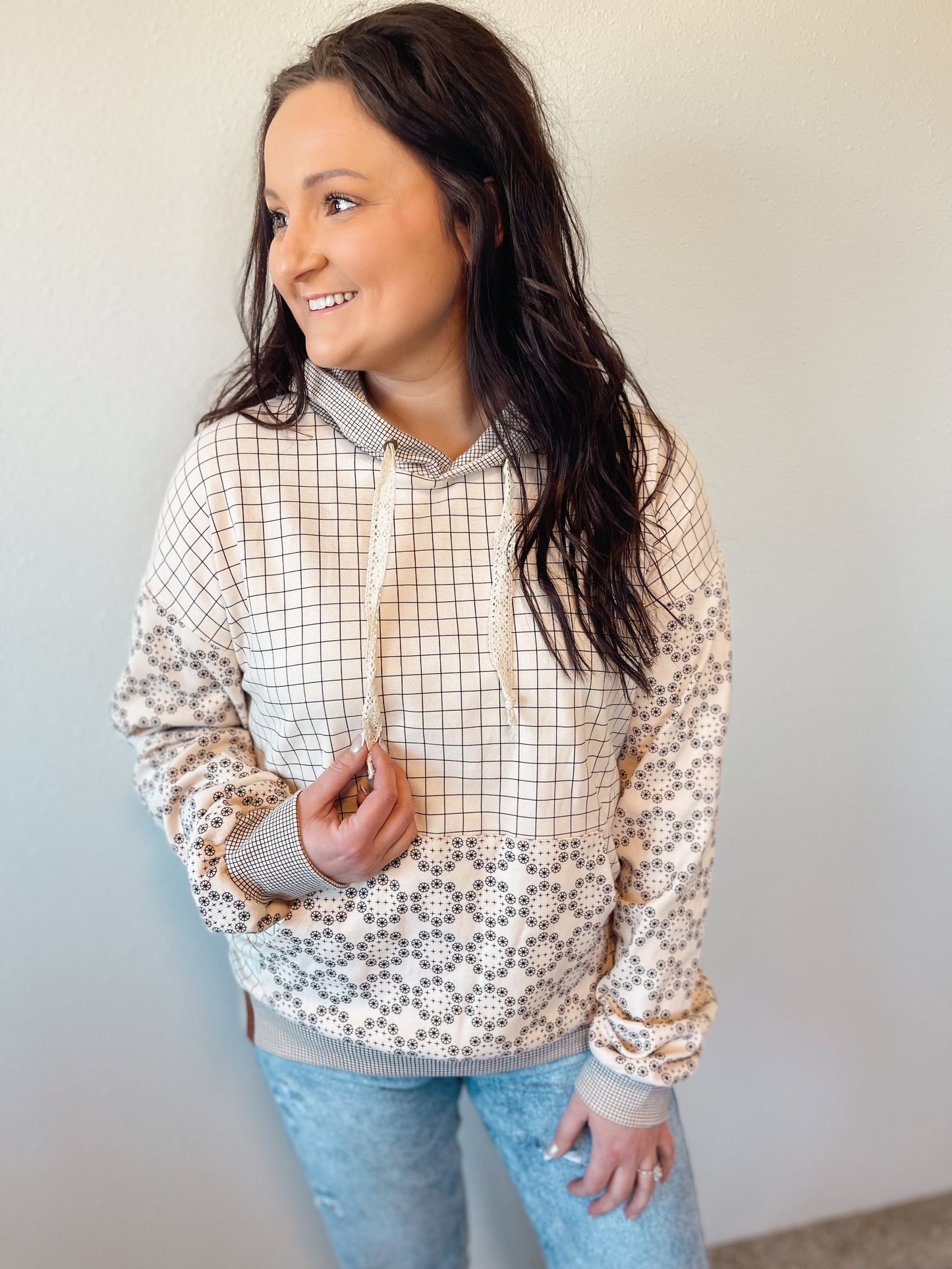 Checkered University Hoodie