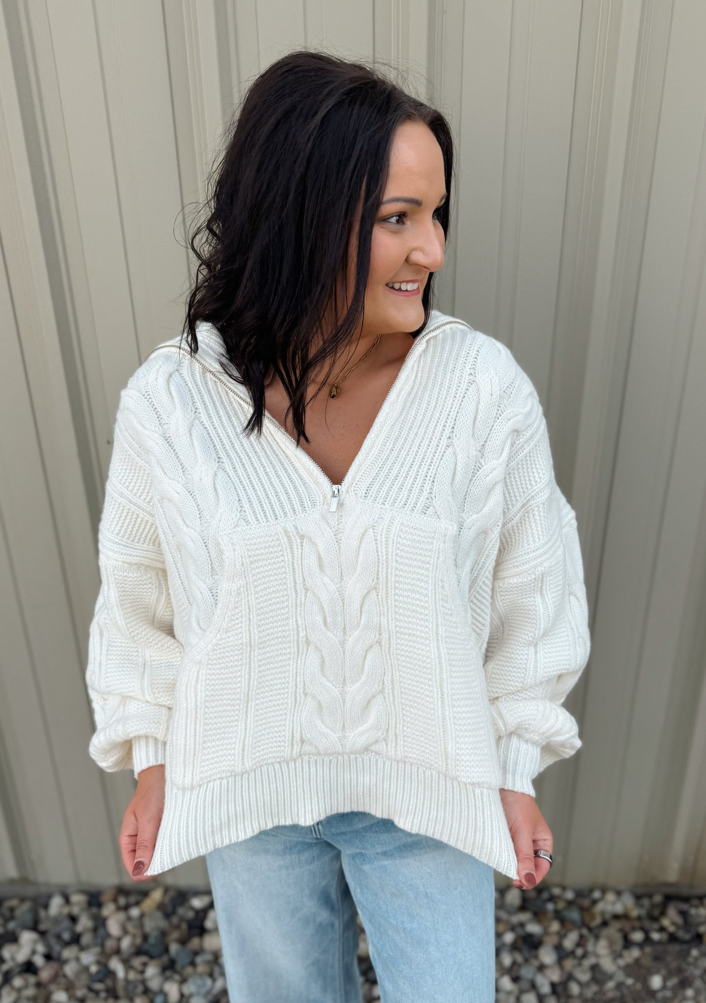 Chunky Cable Knit Sweater