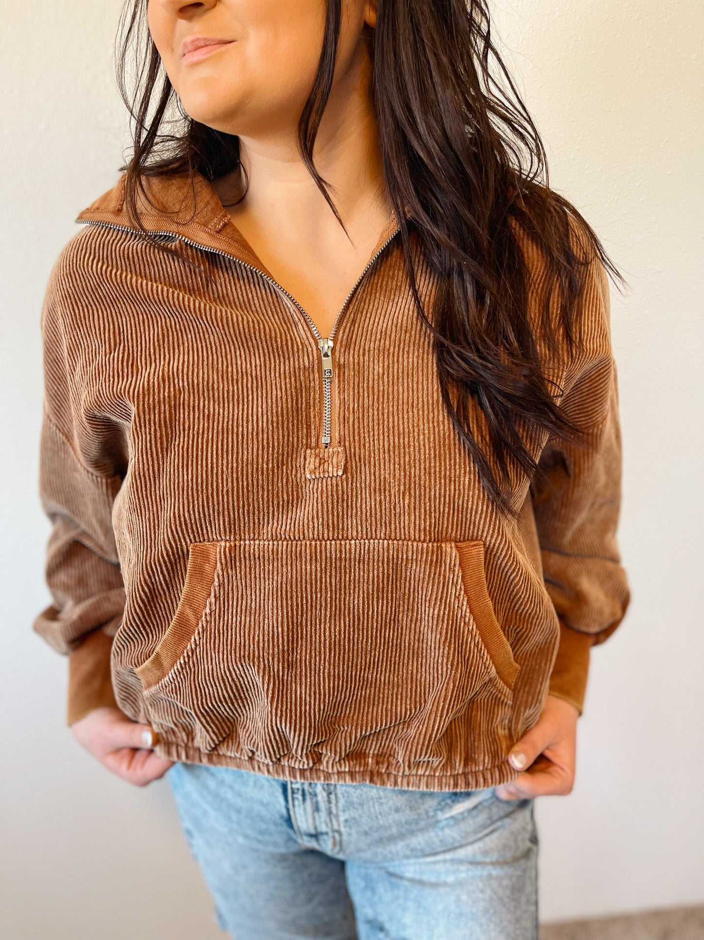 Corduroy Half Zip