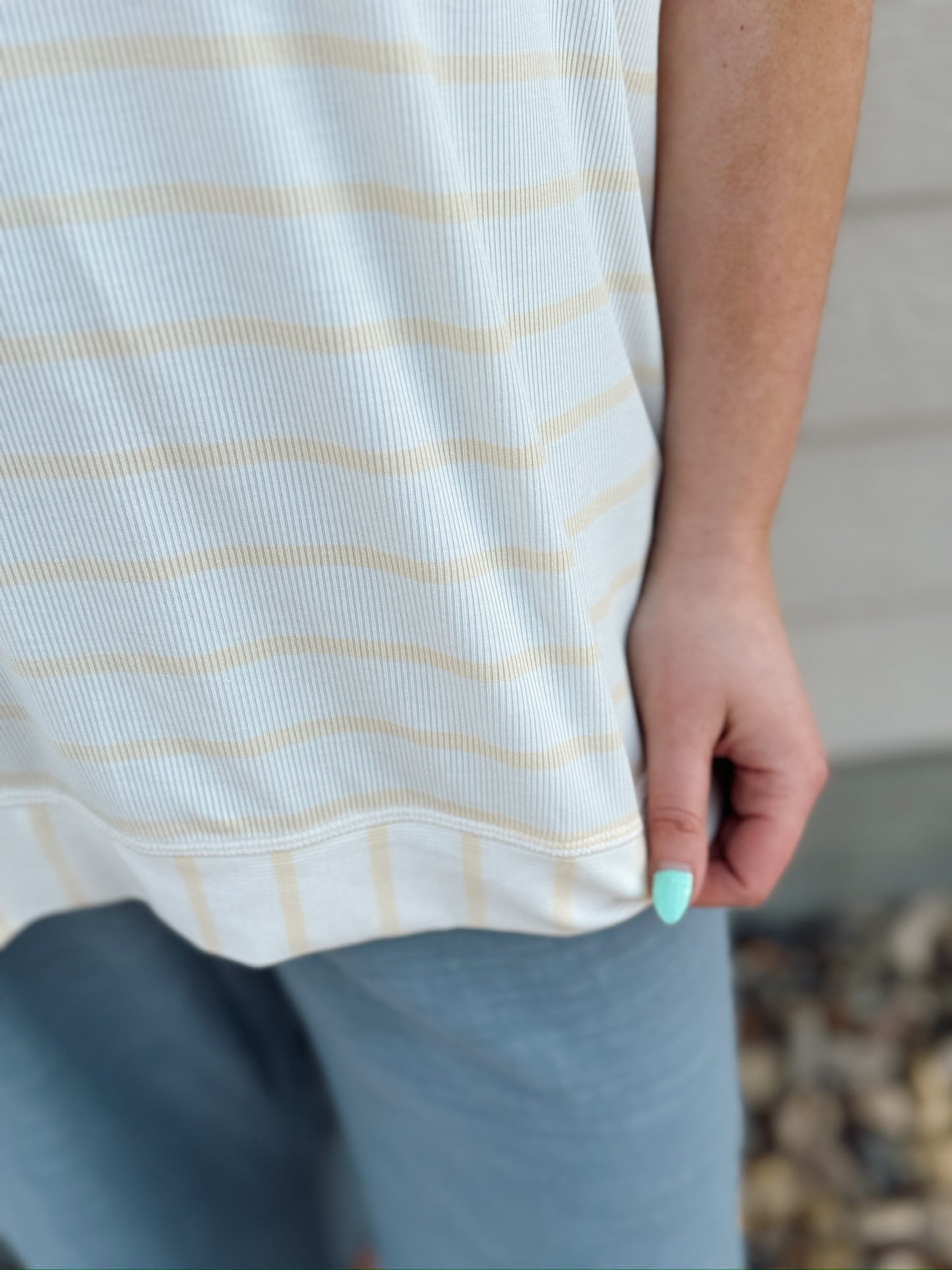 Oversized Striped Top