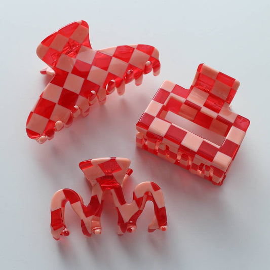 Checkered Claw Clips
