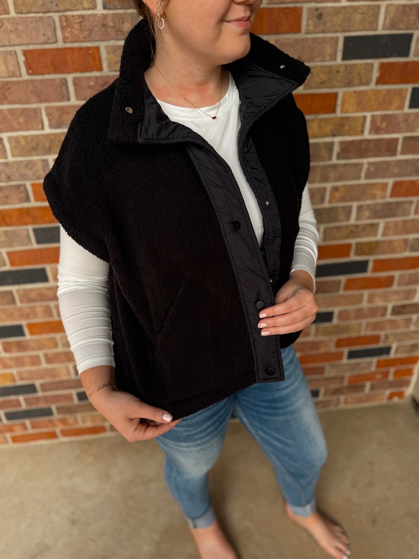 Oversized Fleece Vest