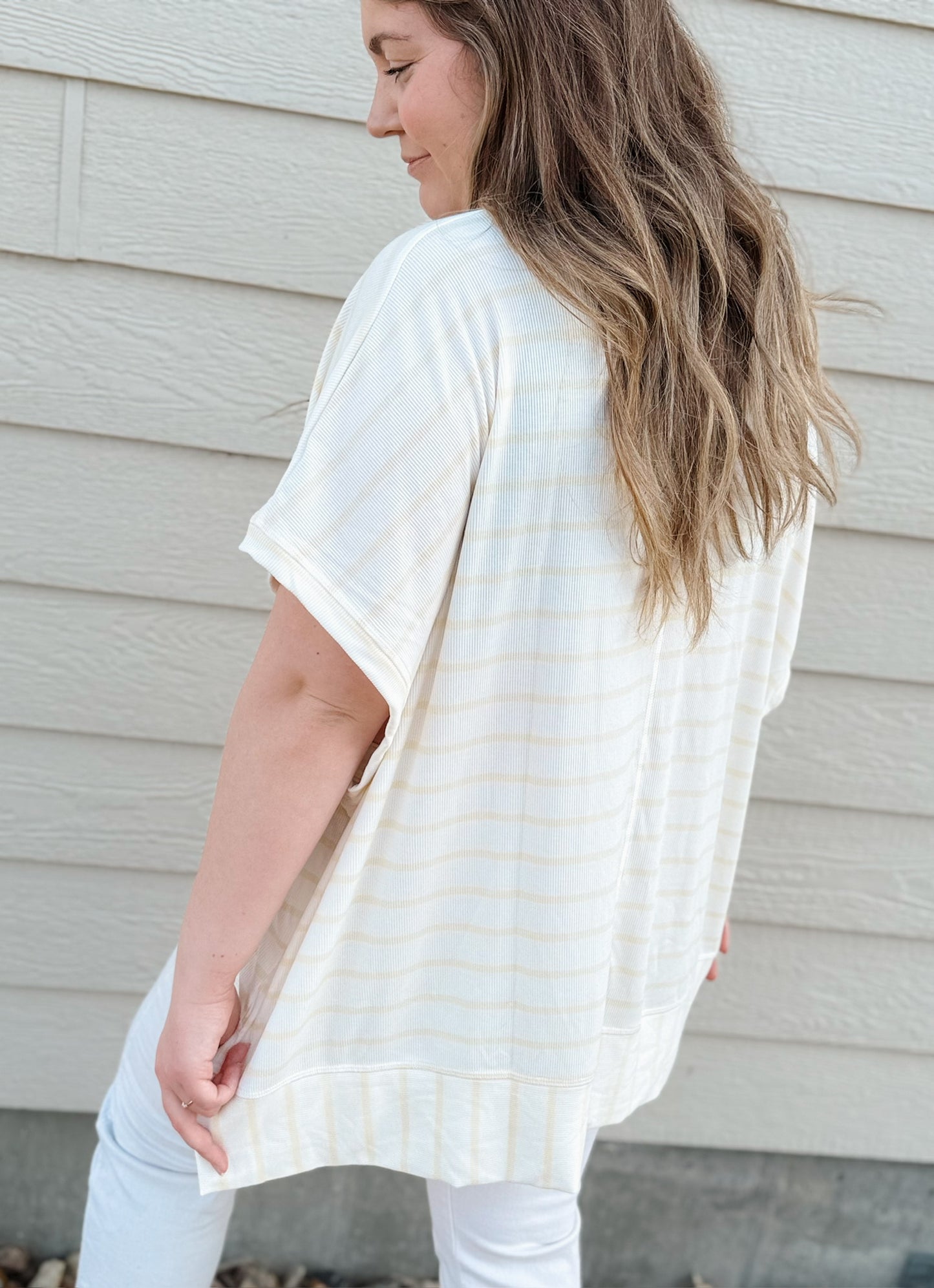Oversized Striped Top