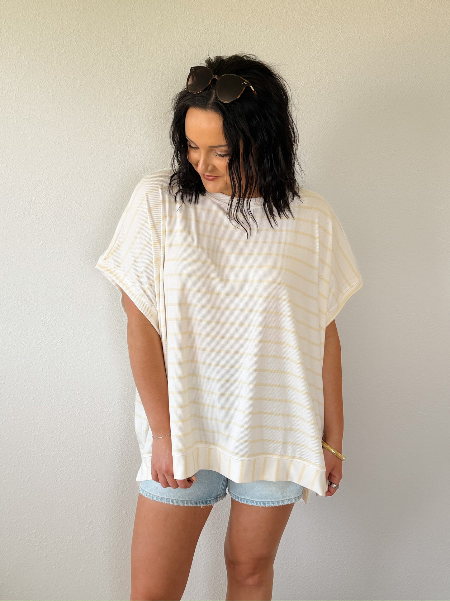 Oversized Striped Top