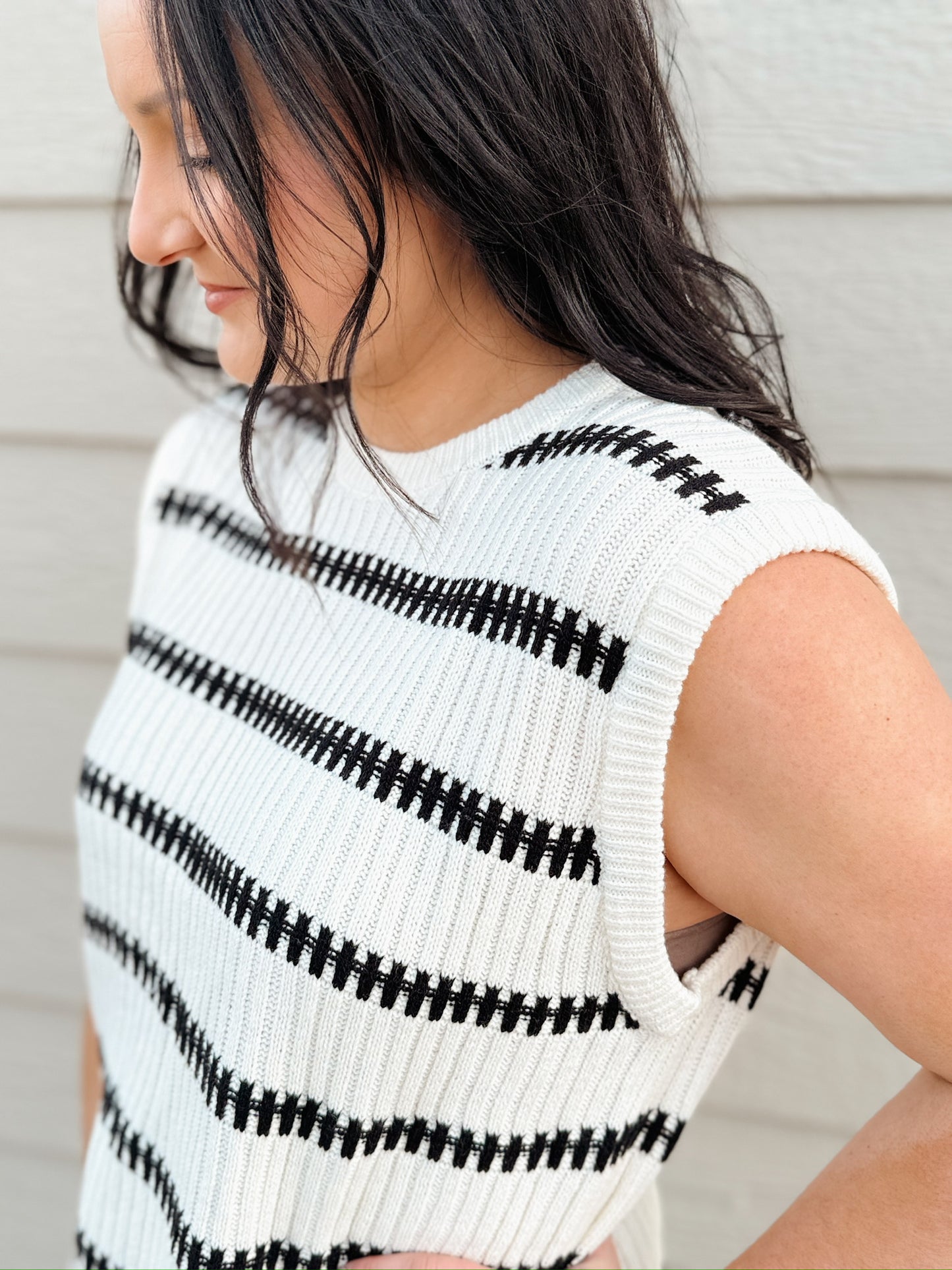 Knit Crew Neck Tank