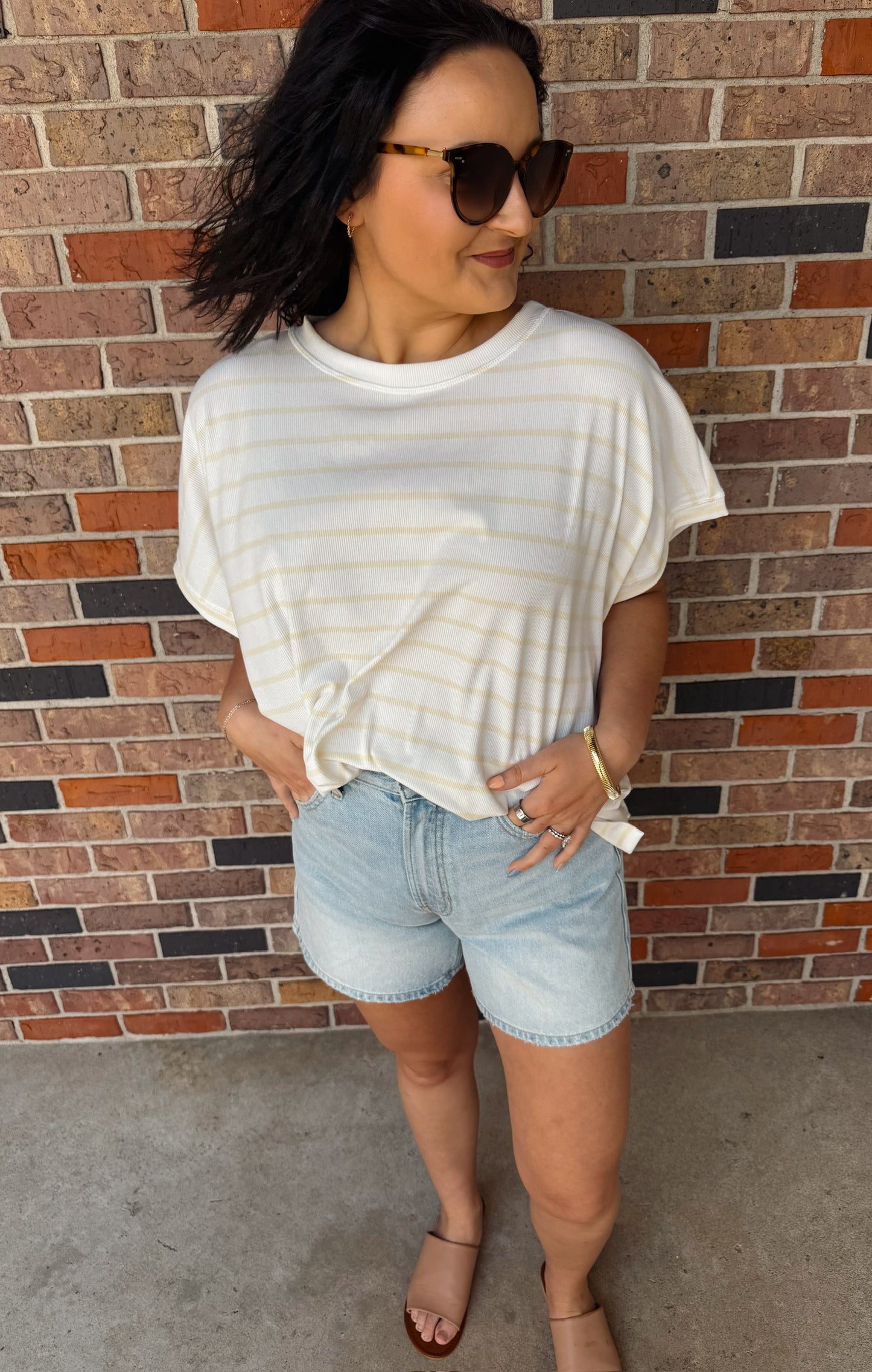 Oversized Striped Top
