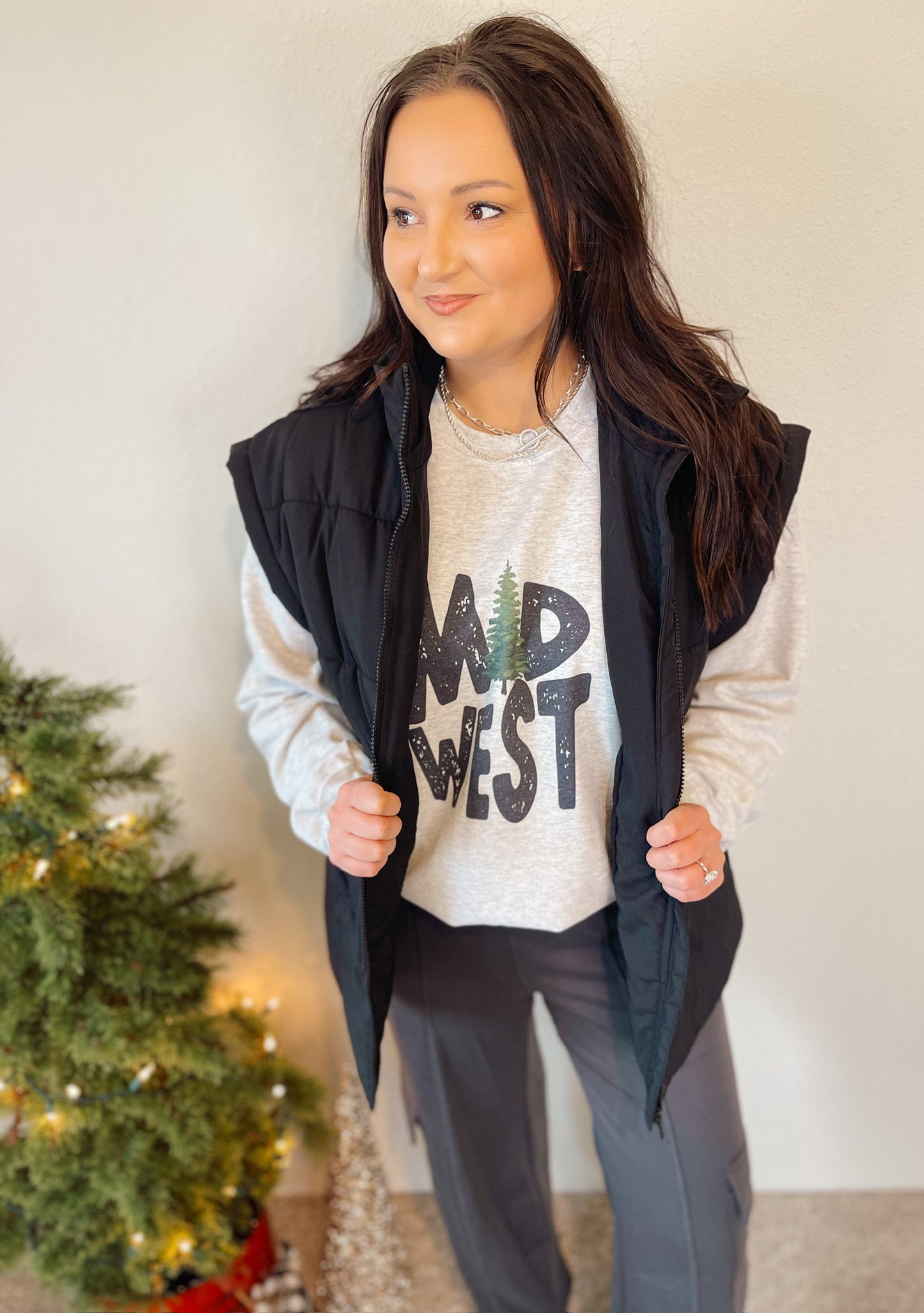 Black Oversized Vest