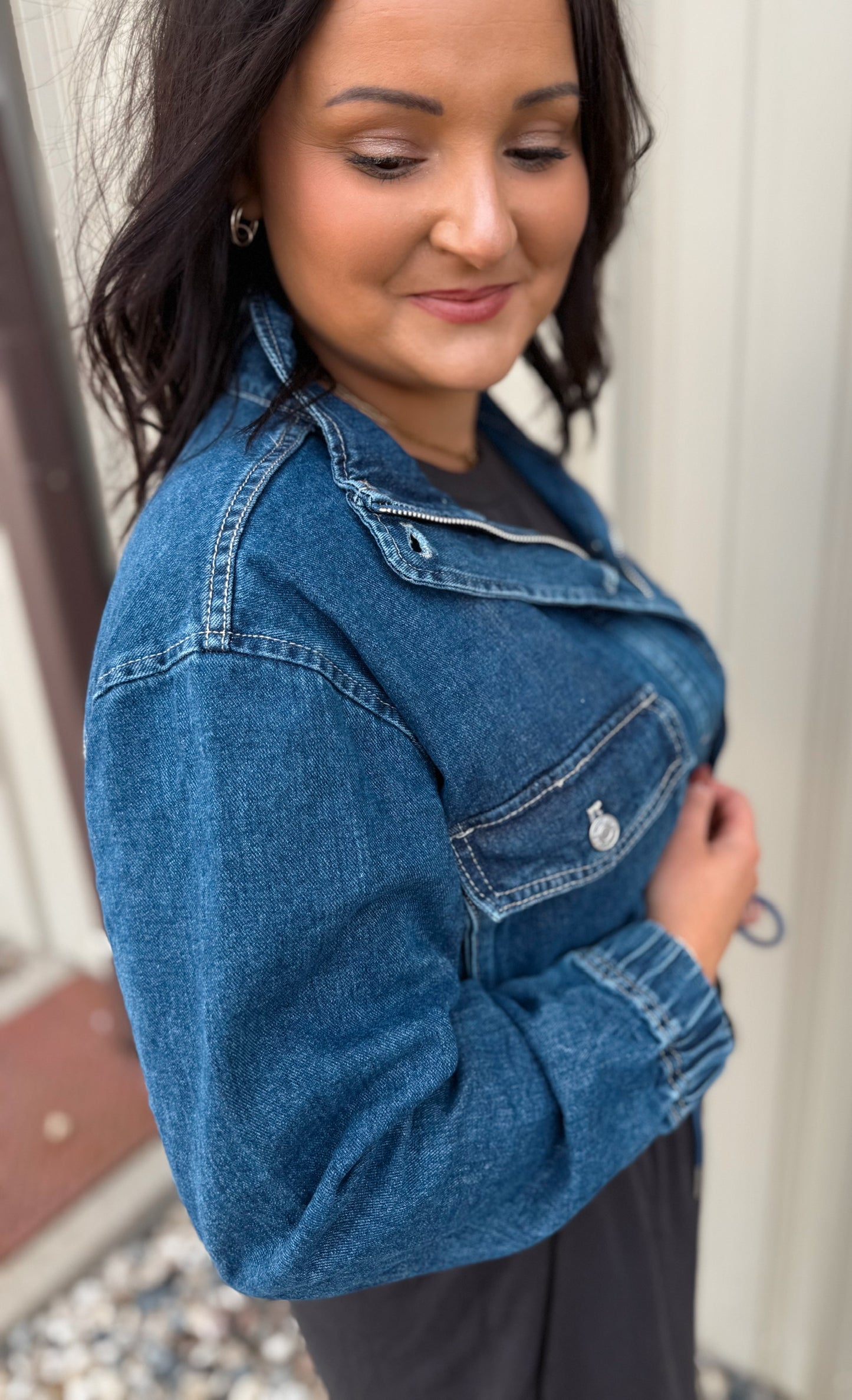 Cropped Denim Jacket