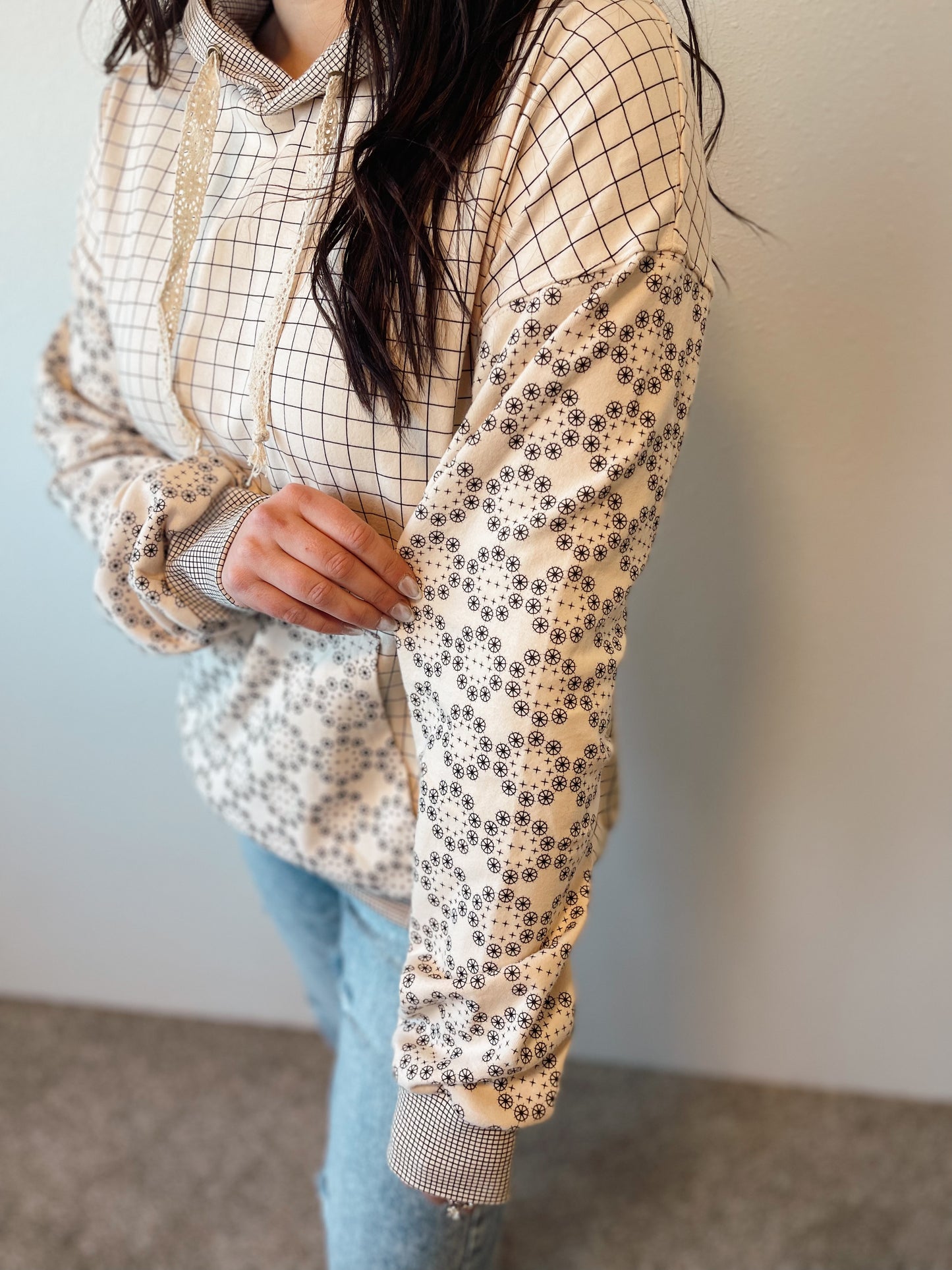 Checkered University Hoodie