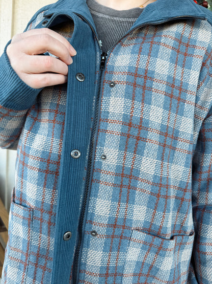 Flannel Corduroy Button Jacket