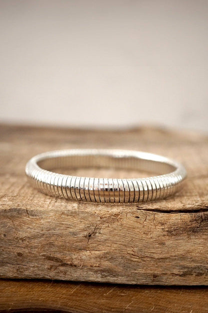 Silver Stretchy Bracelet Bangle