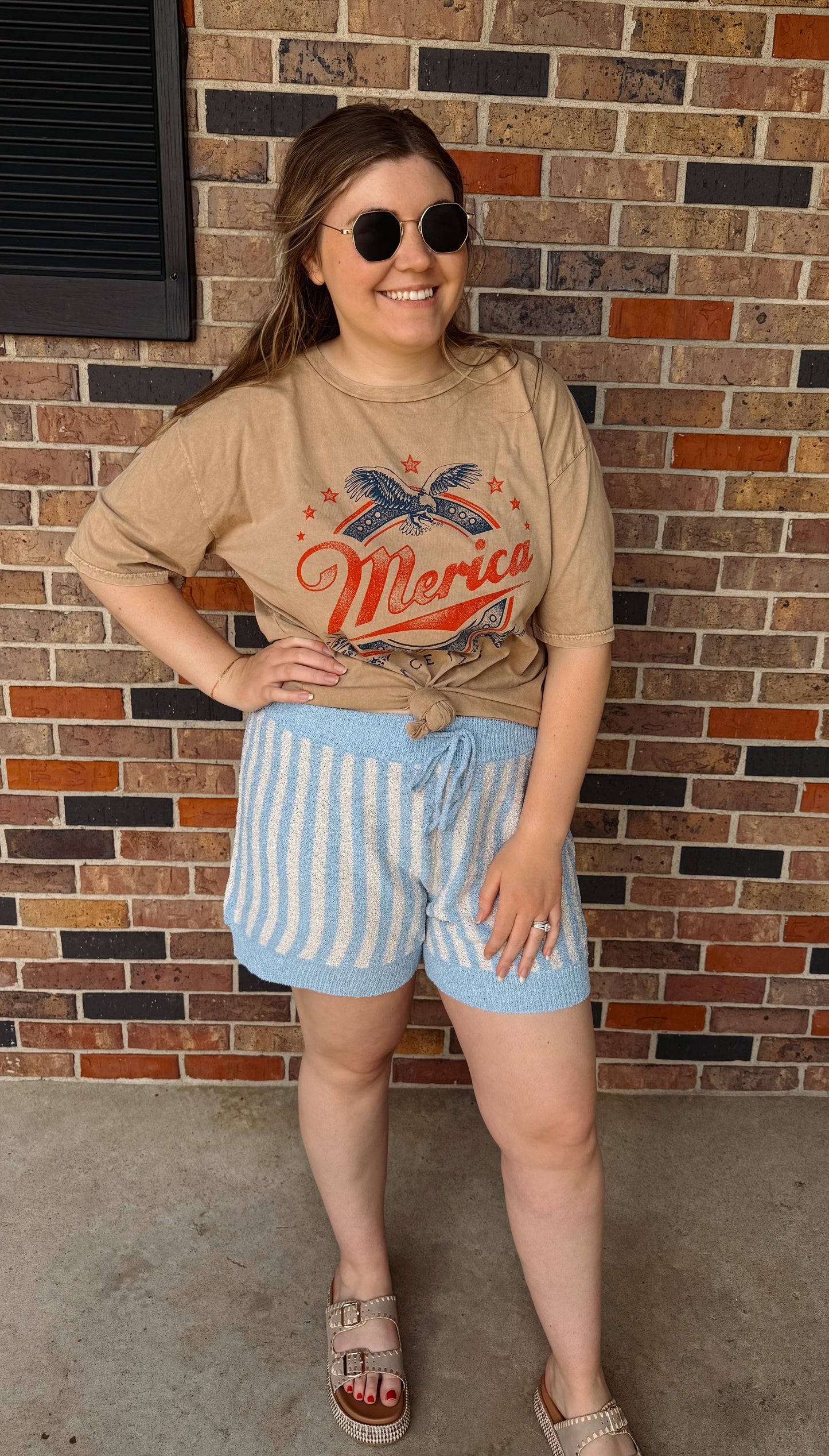 Merica Oversized Graphic Tee