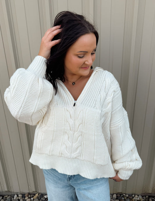 Chunky Cable Knit Sweater