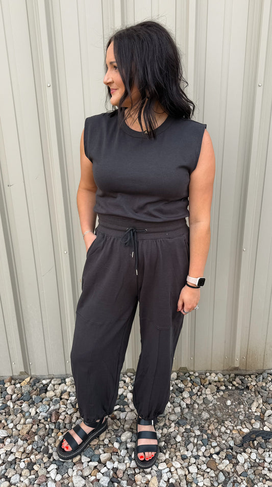 Sleeveless Active Jumpsuit