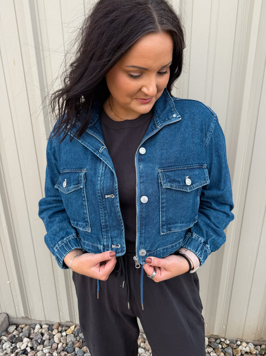 Cropped Denim Jacket