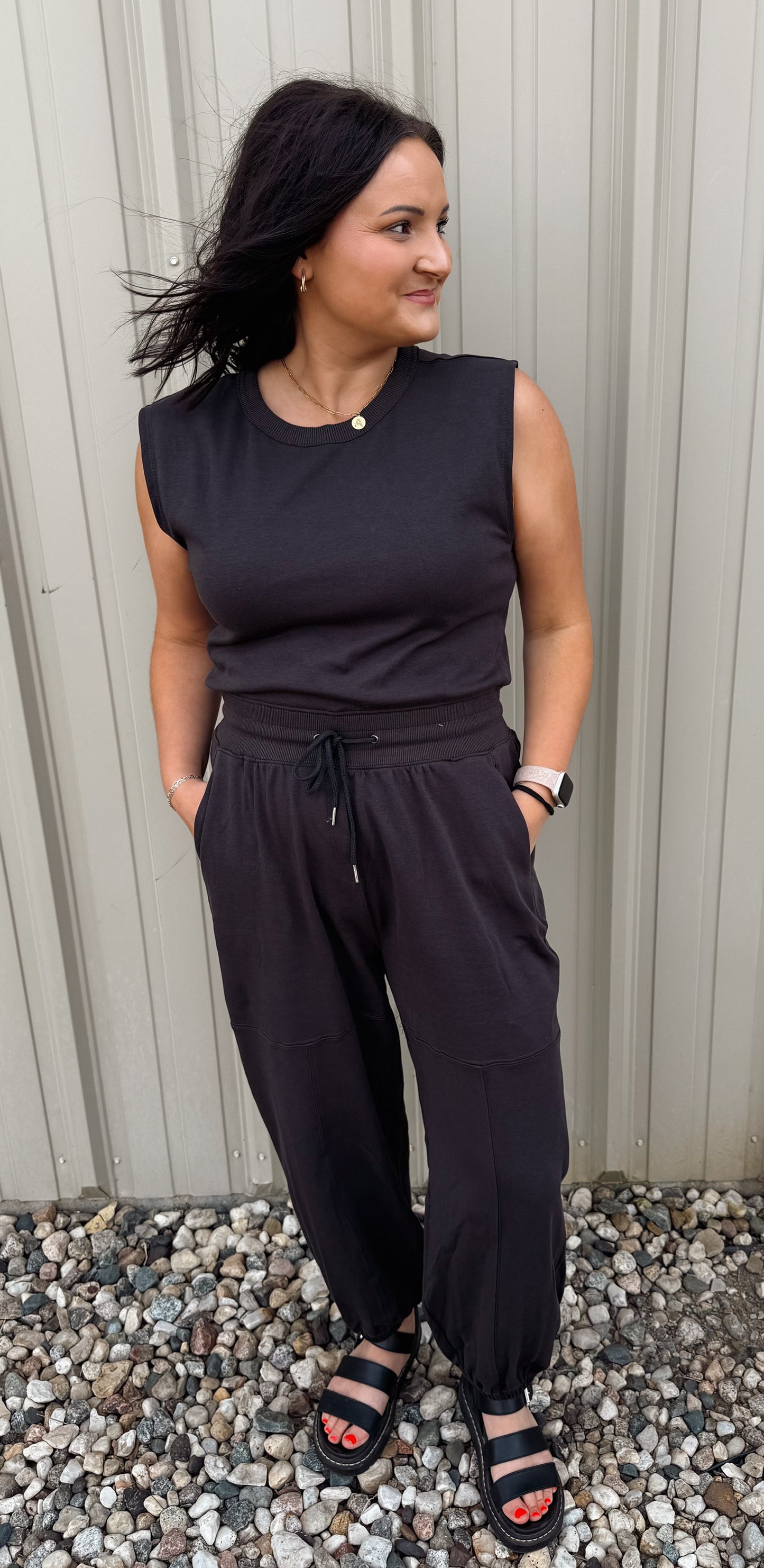 Sleeveless Active Jumpsuit