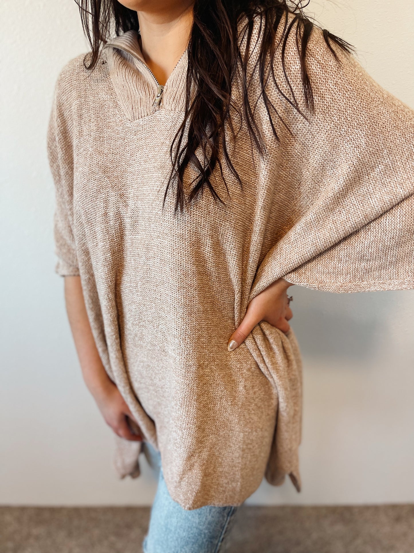 Slouchy Collared Pullover