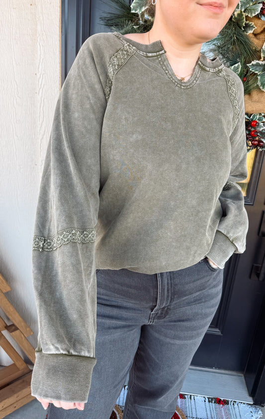 Mineral Washed Pullover