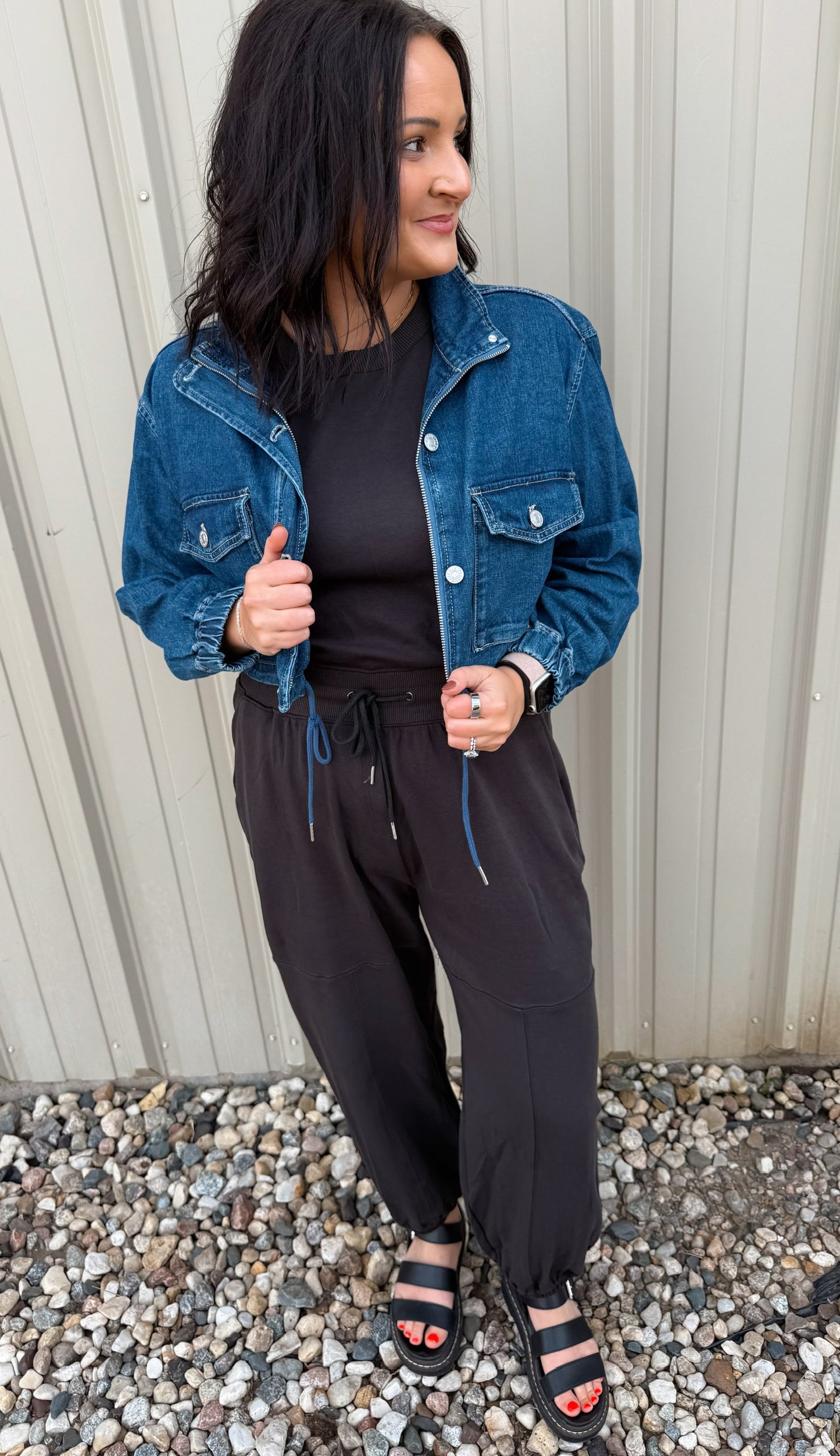 Cropped Denim Jacket
