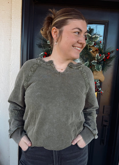 Mineral Washed Pullover