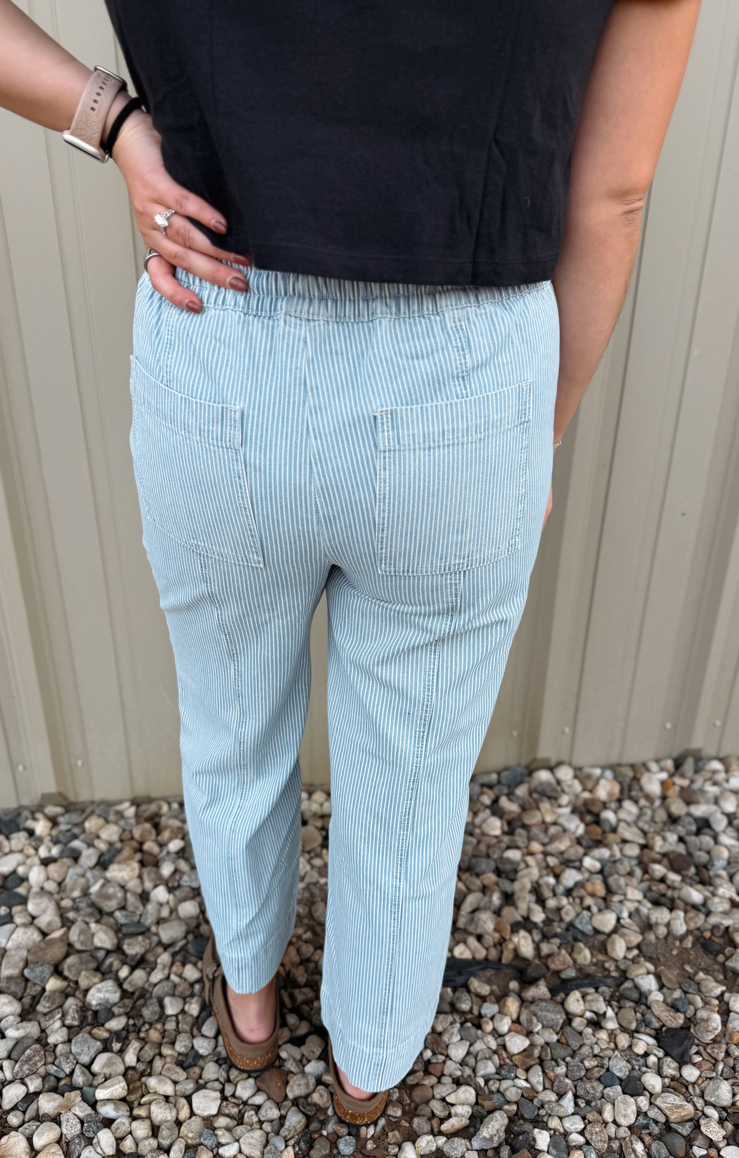 Stripes Drawstring Pants