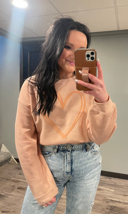 Heart Puff Crewneck