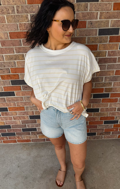 Oversized Striped Top
