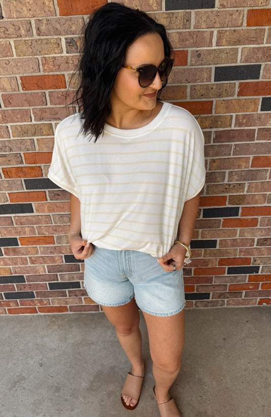 Oversized Striped Top