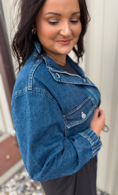 Cropped Denim Jacket