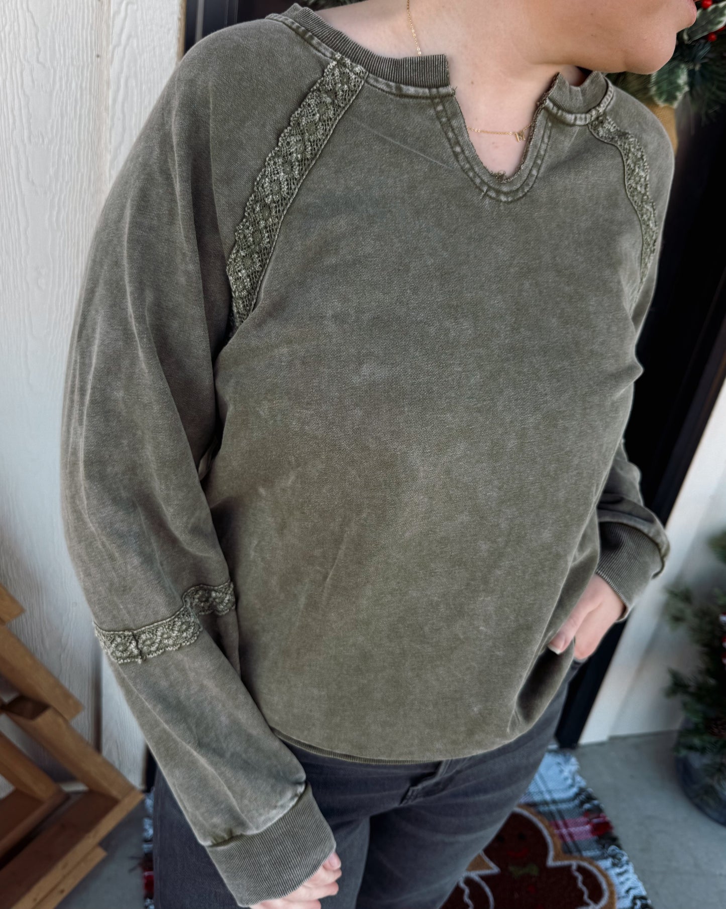 Mineral Washed Pullover
