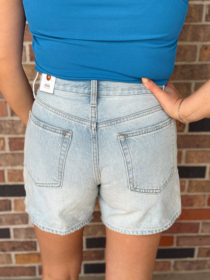 Denim Long Length Shorts