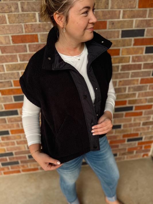 Oversized Fleece Vest