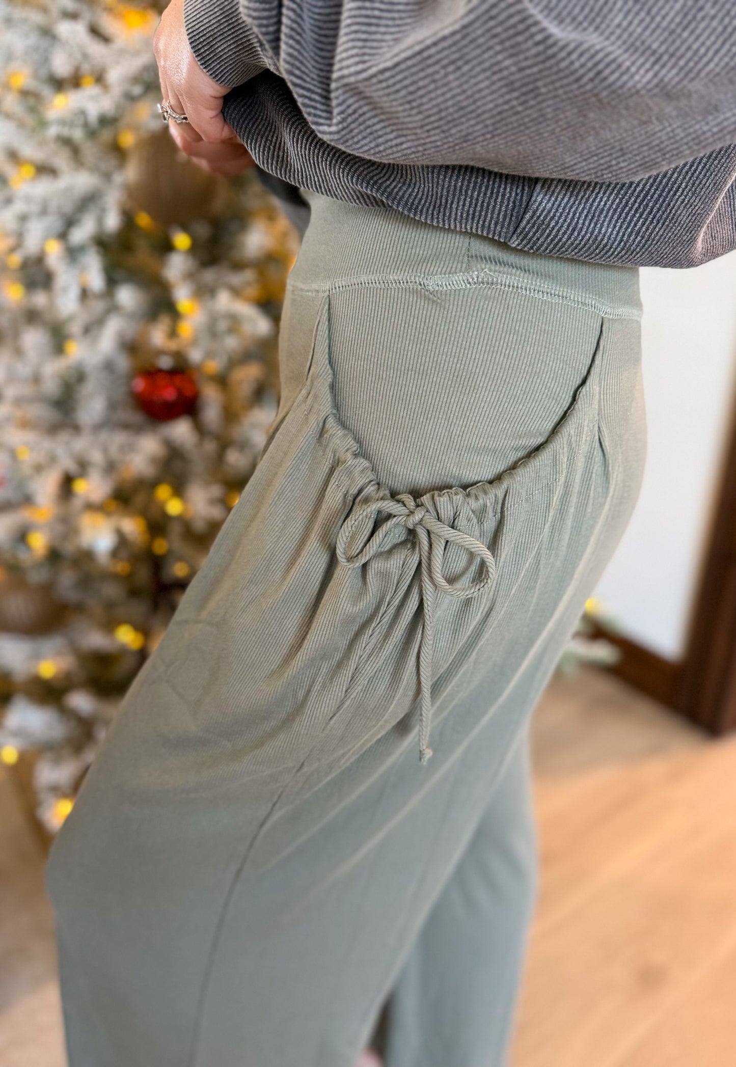 Cotton Wide Leg Pants