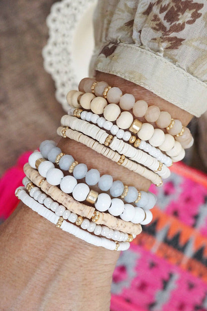 Neutral Beaded Bracelet Set